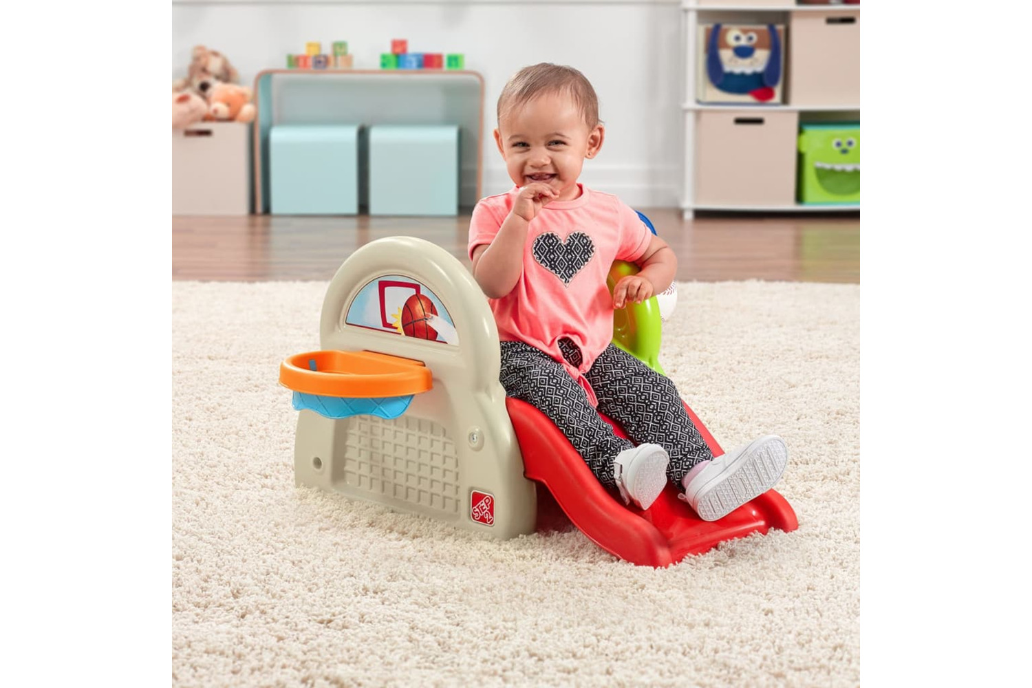 Step2 441690 3-in-1 Mini Kids Slide Sports-tastic Activity C