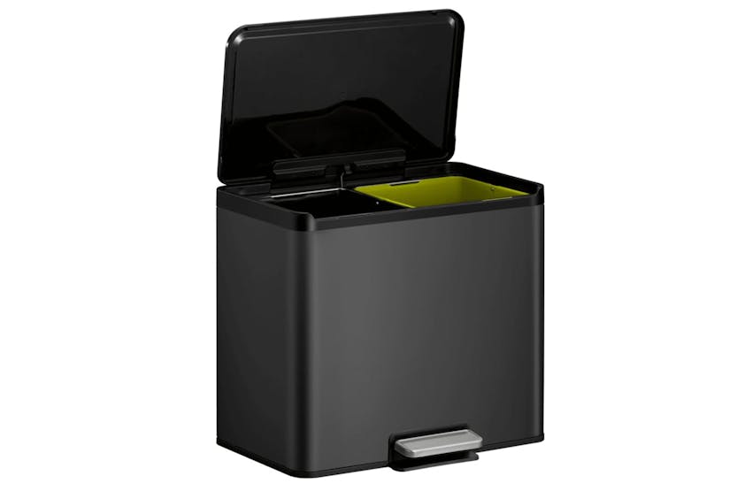 Eko Pedal Bin Essential 2x15 L Black