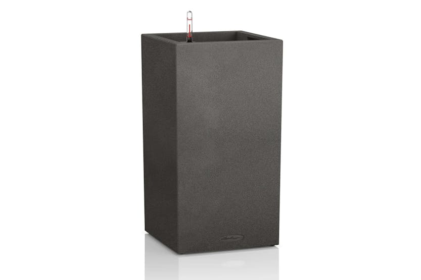 Lechuza Planter Canto Stone 40 High All-in-one Graphite Black