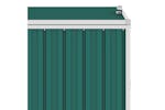 Vidaxl Quadruple Garbage Bin Shed Green 286x81x121 Cm Steel