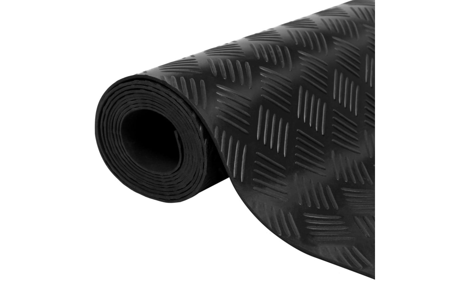 vidaXL 143948 Floor Mat Anti-slip Rubber 1.5x4 M 3mm Check