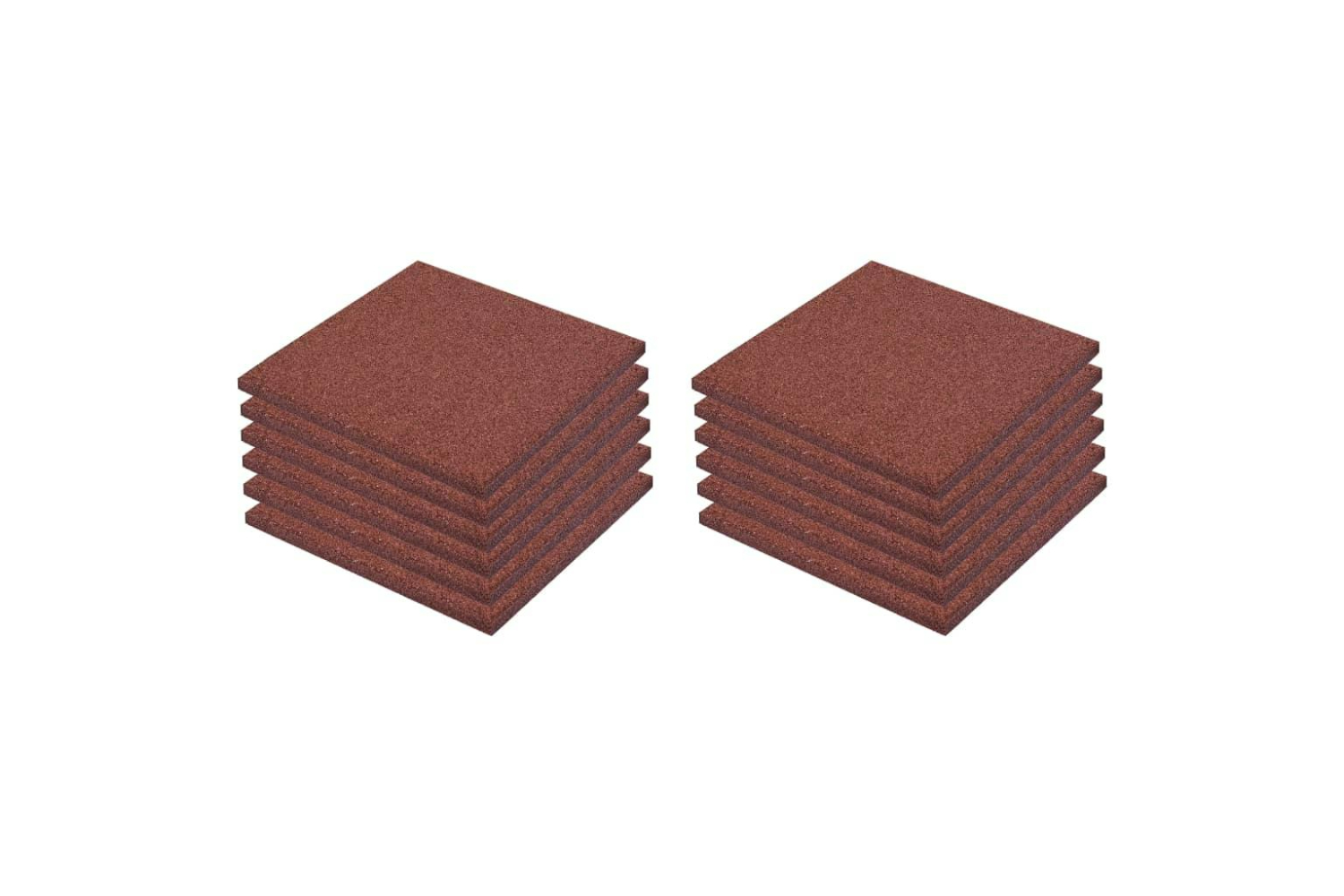 vidaXL 276270 Fall Protection Tiles 12 Pcs Rubber 50x50x3cm
