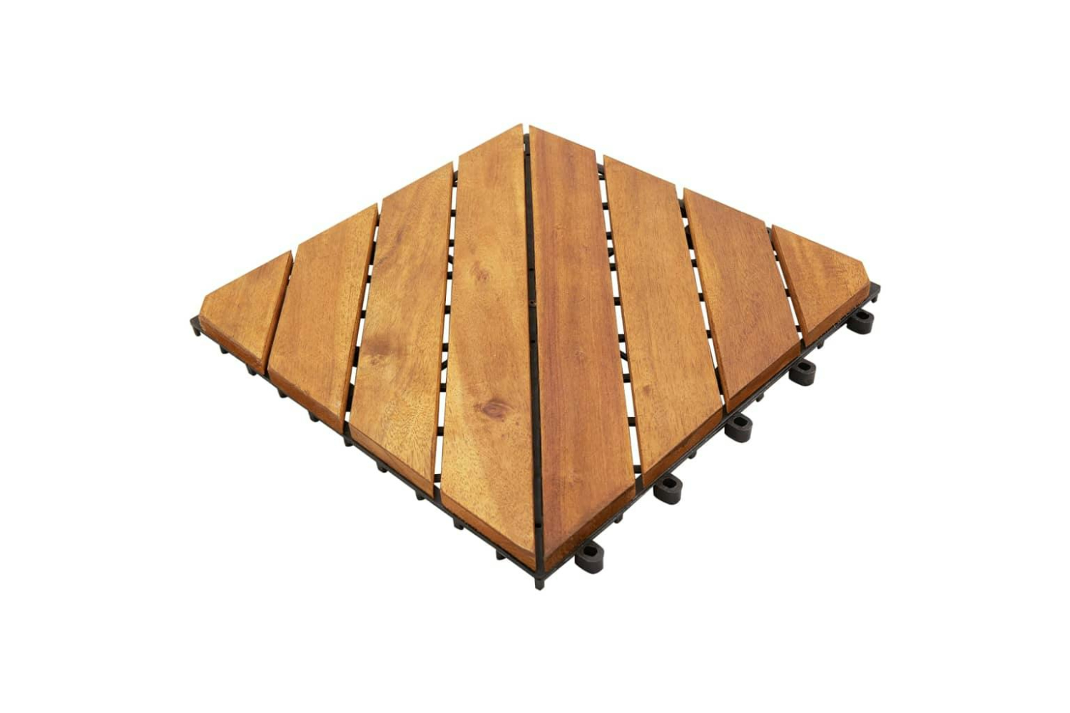 vidaXL 3114667 Decking Tiles 30 Pcs Brown 30x30cm Solid Woo