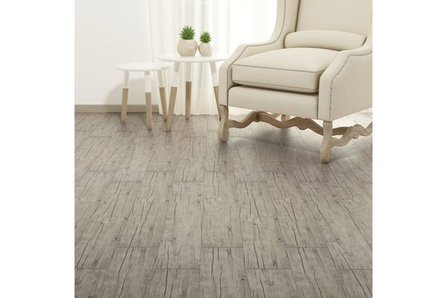 Vidaxl Self-adhesive Pvc Flooring Planks 5.02 M² 2 Mm Oak Washed