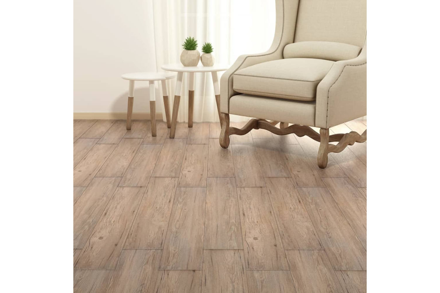 Vidaxl Self-adhesive Pvc Flooring Planks 5.02 M² 2 Mm Oak Brown