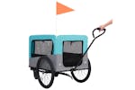 Vidaxl 2-in-1 Pet Bike Trailer & Jogging Stroller Blue And Grey