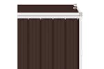 Vidaxl Quadruple Garbage Bin Shed Brown 286x81x121 Cm Steel