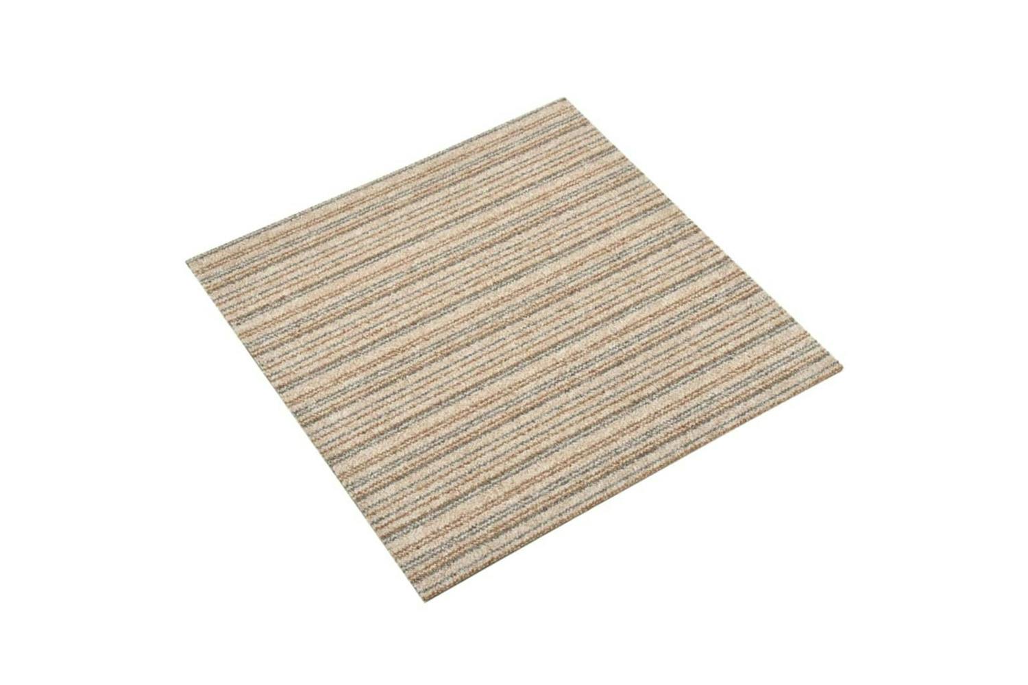 vidaXL 147320 Carpet Floor Tiles 20 Pcs 5 M2 50x50cm Stripe
