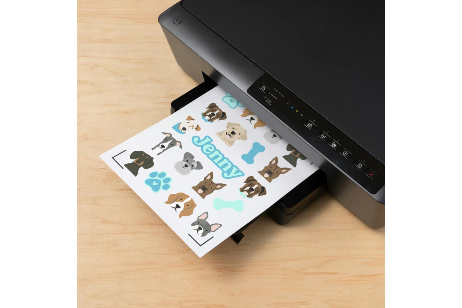 Cricut 8.3" x 11.7" Printable Waterproof Sticker Set | A4 | White