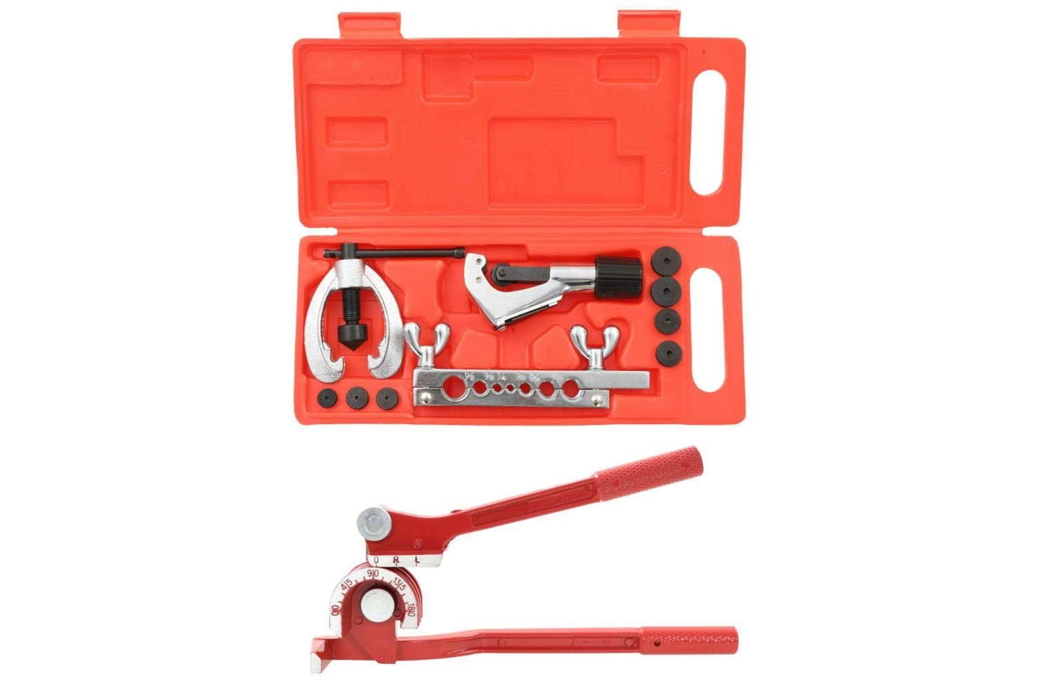vidaXL 210201 Flaring Tool Kit Set Tube Bender Pipe Repair With Case