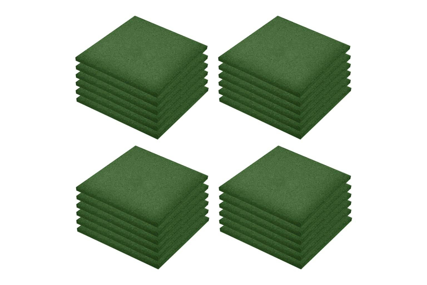 vidaXL 3053182 Fall Protection Tiles 24 Pcs Rubber 50x50x3 C