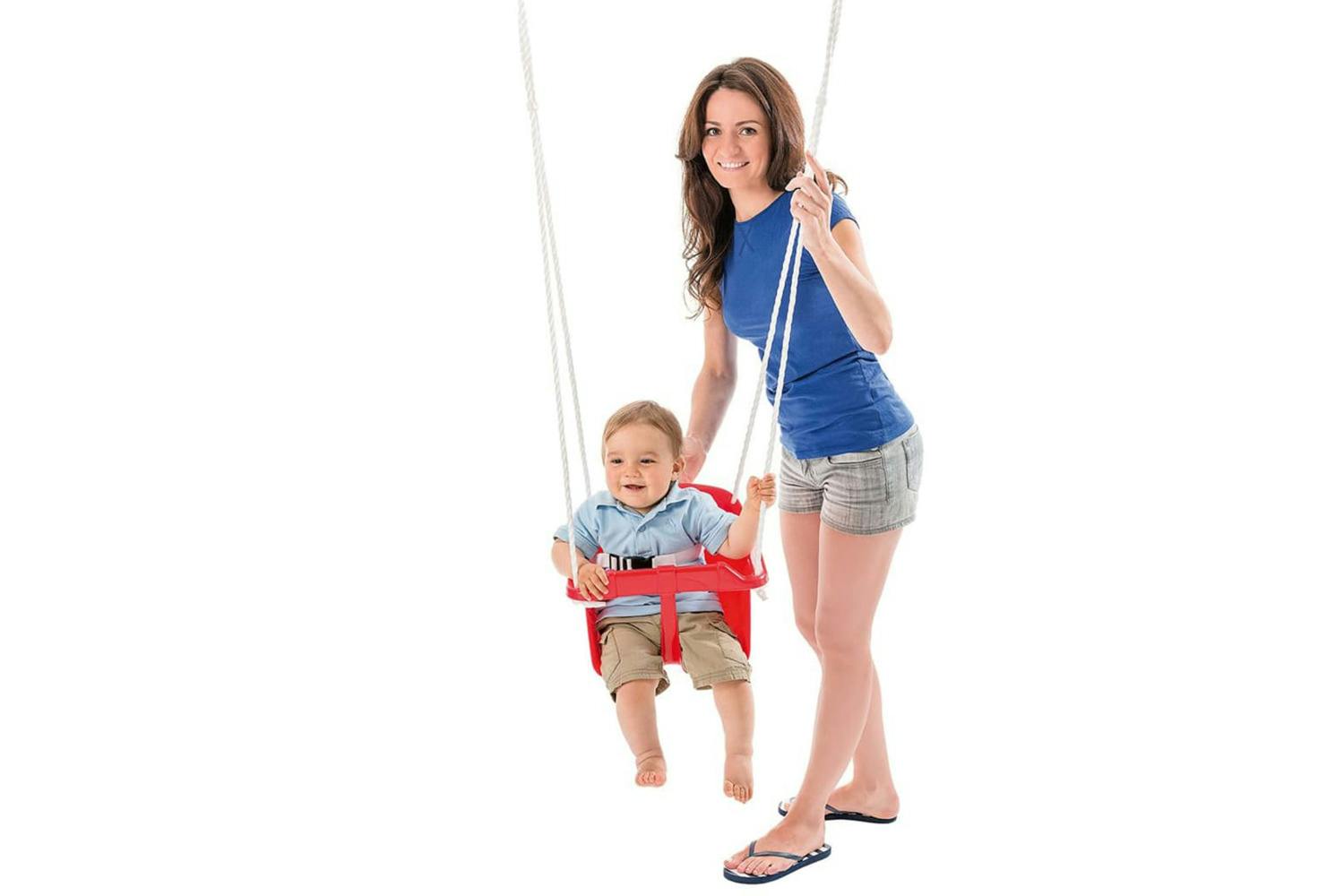 Happy People 435989 Baby Swing Seat With Safety Belt Plastic Red