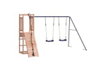 Vidaxl 3155952 Playhouse With Climbing Wall Swings Solid Wood Douglas