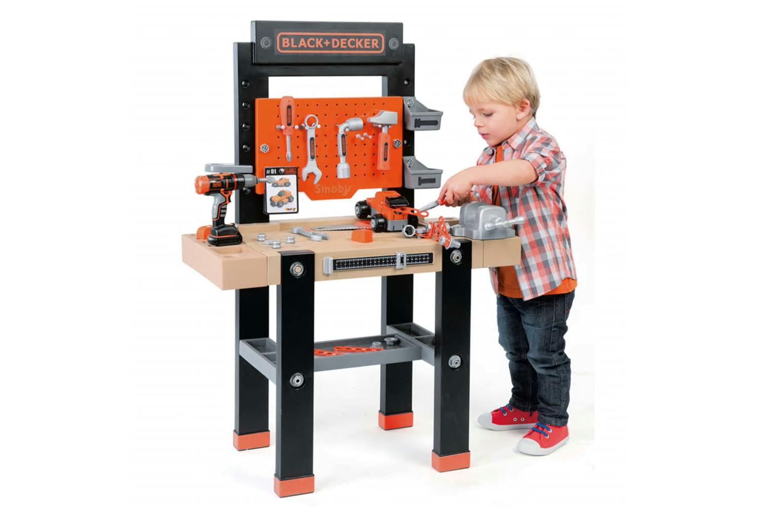 Smoby 412188 Bricolo Workbench Black+decker 79x39x103 Cm 360701