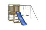 Vidaxl 3155962 Playhouse With Slide Swings Impregnated Wood Pine