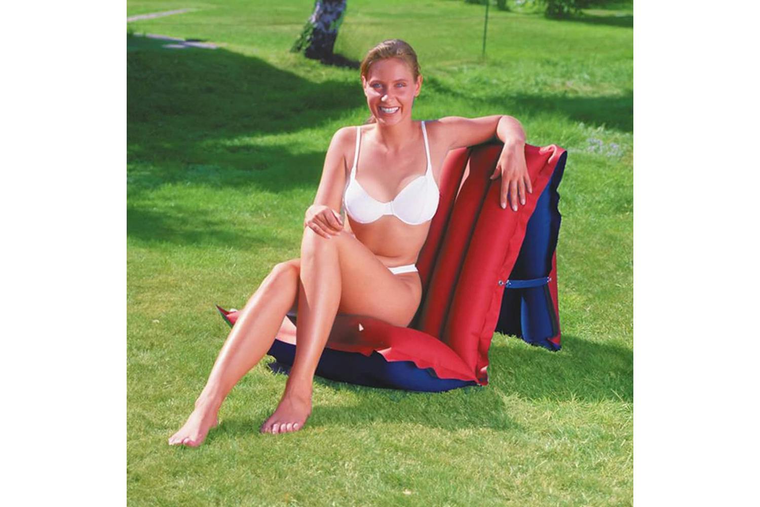 Wehncke 441170 Chair/air Mattress 175x54 Cm Red And Blue