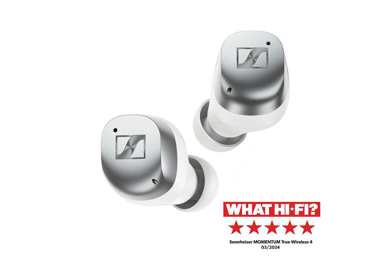 Sennheiser Momentum True Wireless 4 In-Ear Earbuds | White Silver | 700366