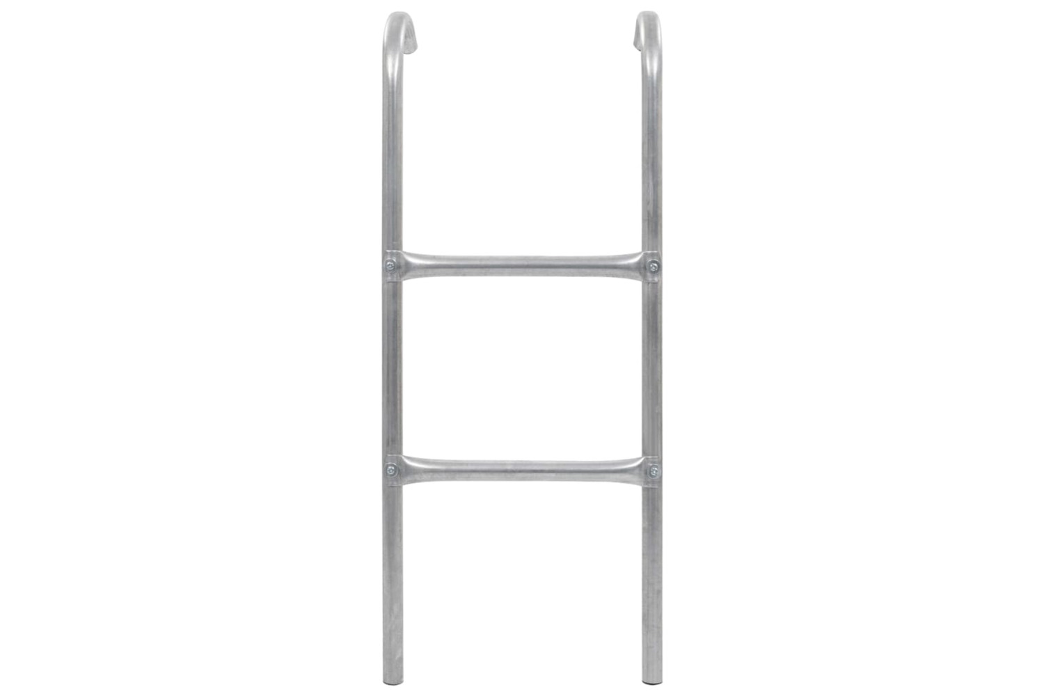 vidaXL 92408 2-step Trampoline Ladder Steel Silver 72cm