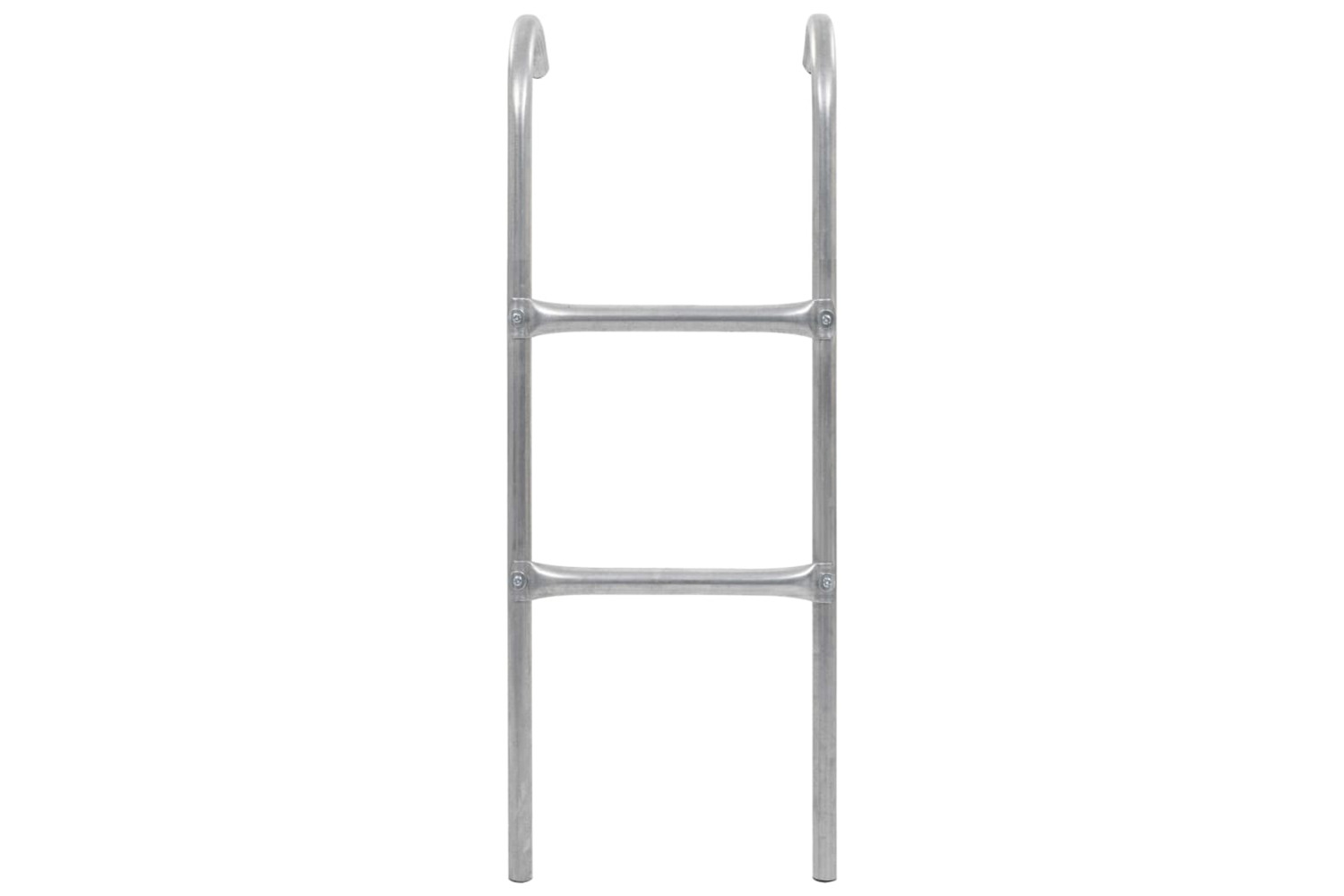 vidaXL 92409 2-step Trampoline Ladder Steel Silver 102.6cm