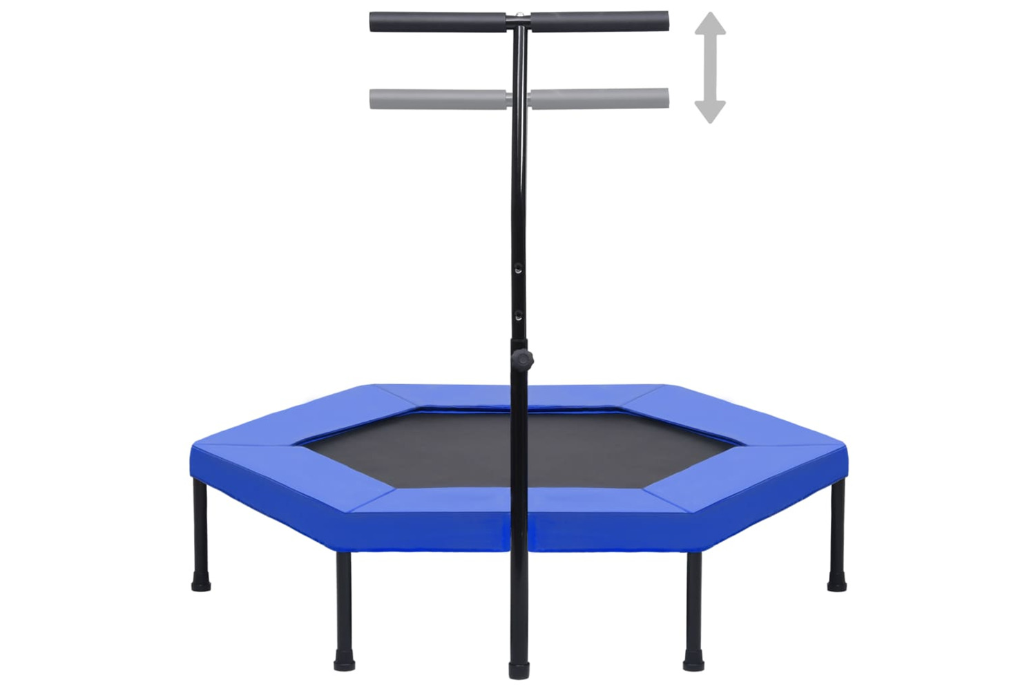 vidaXL 92491 Fitness Trampoline With Handle And Safety Pad Hexagon 122cm