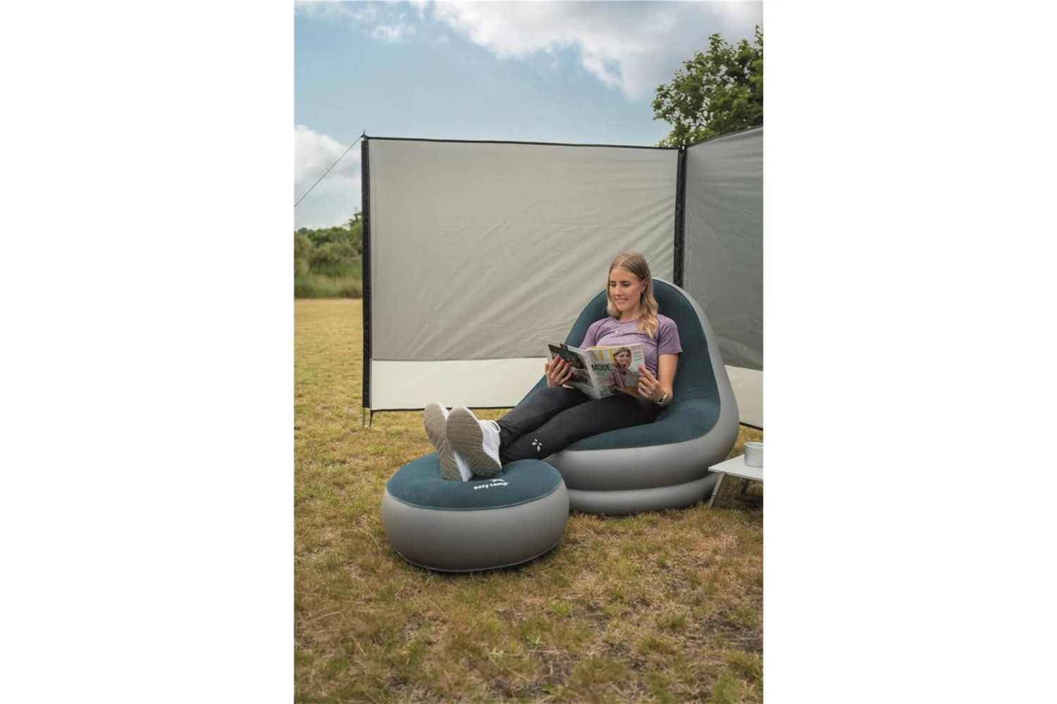 Easy Camp 441778 Windscreen 500x140 Cm Grey