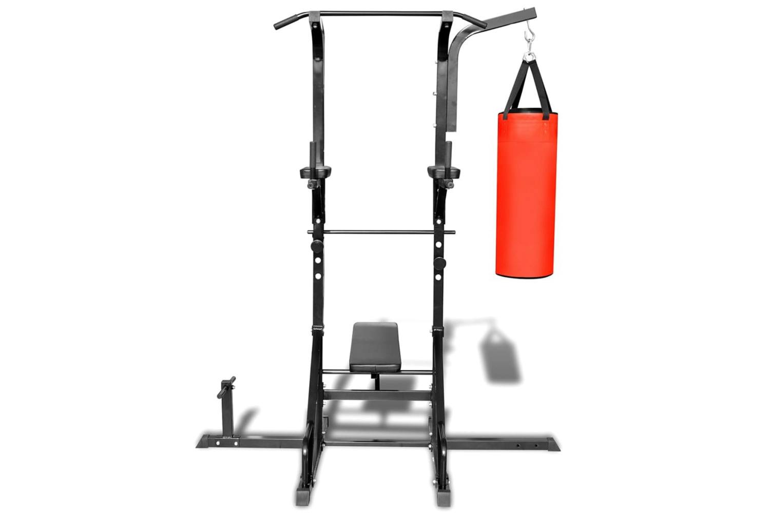 Vidaxl 90667 Power Tower With Sit-up Bench And Boxing Bag