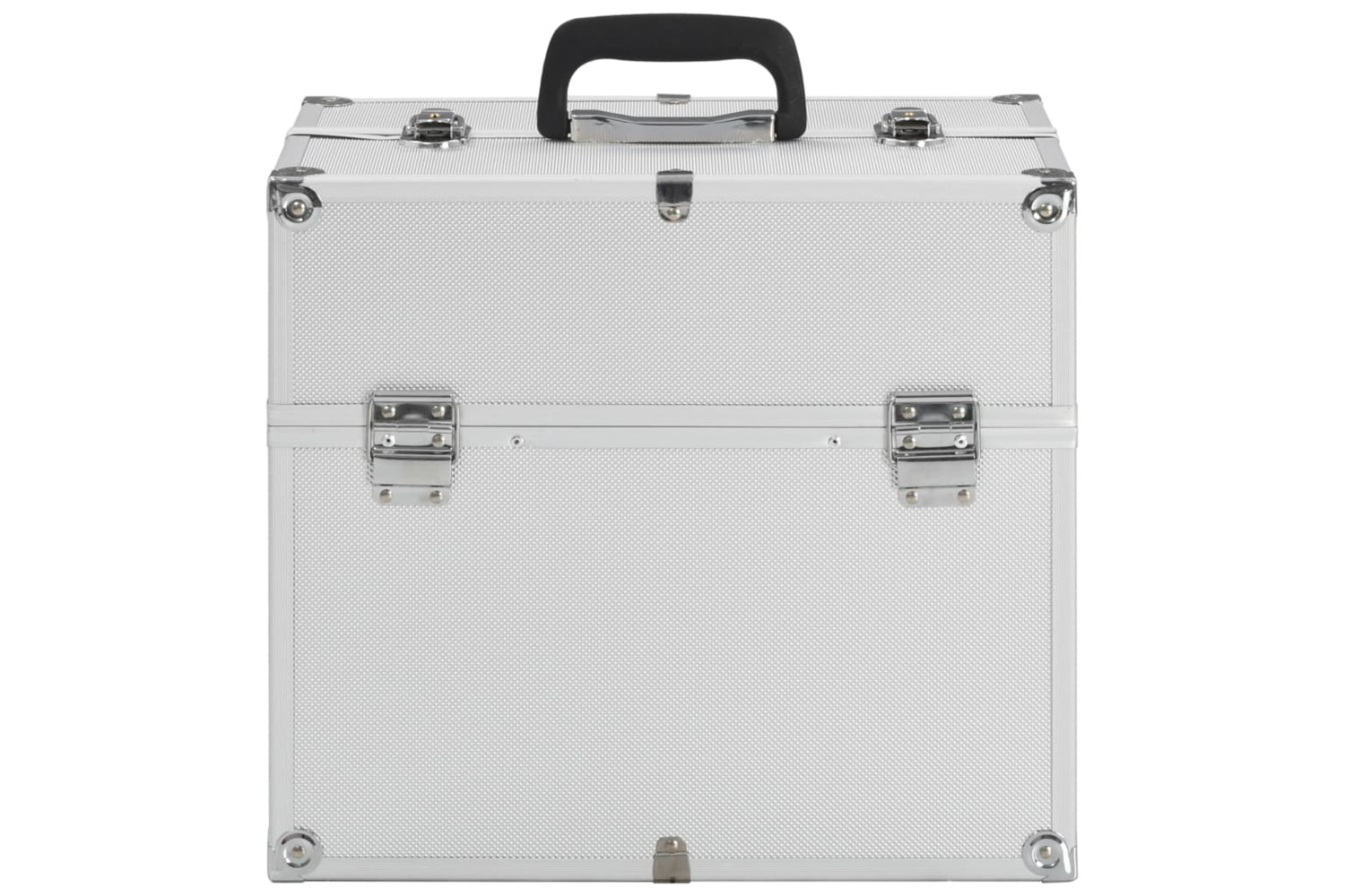 vidaXL 91832 Make-up Case 37x24x35cm Silver Aluminium