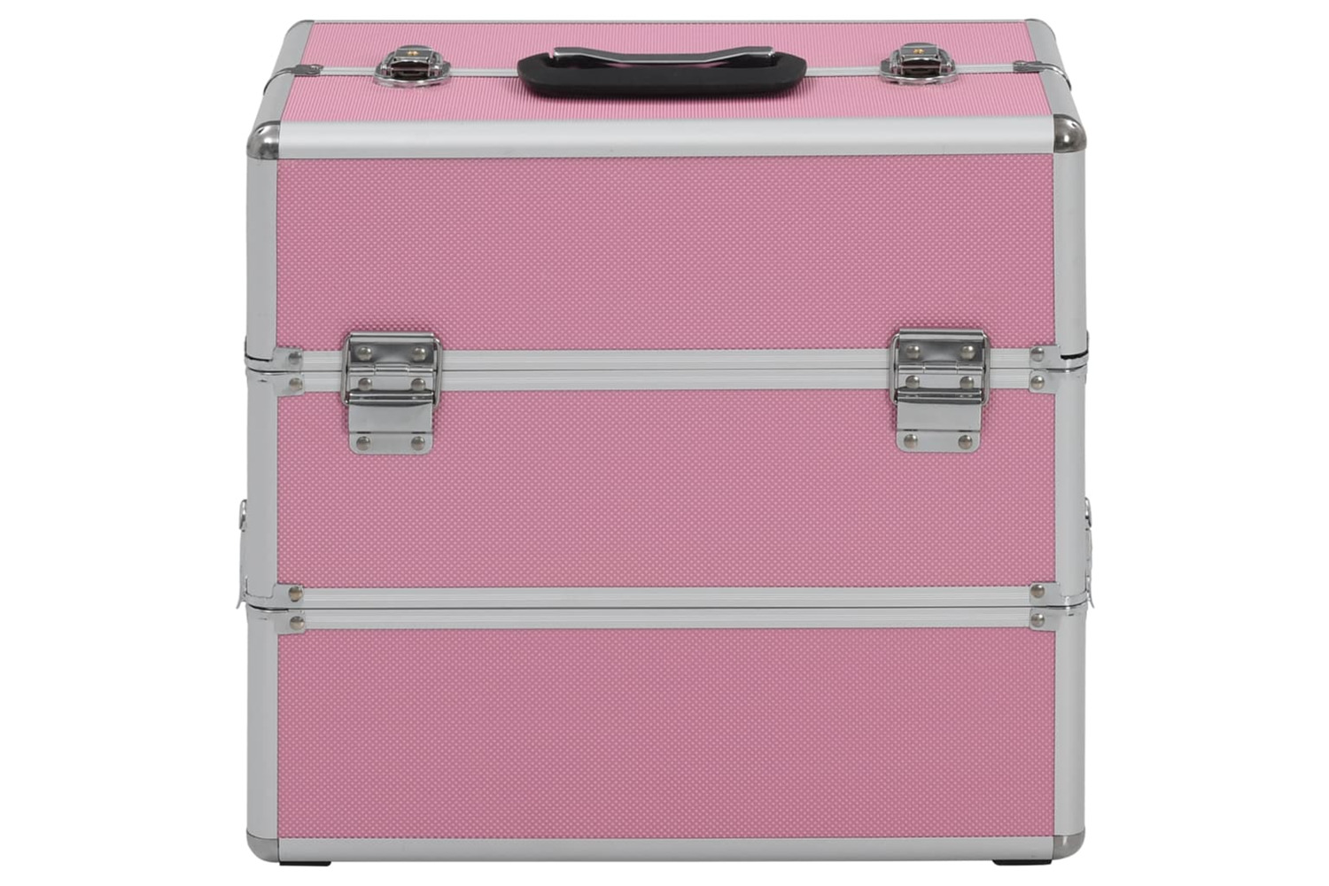 vidaXL 91838 Make-up Case 37x24x35cm Pink Aluminium