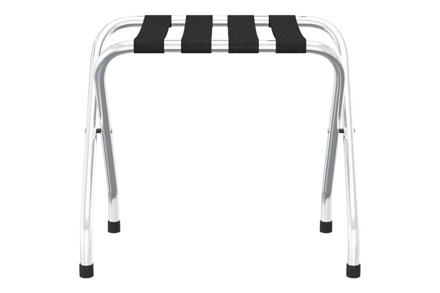 vidaXL 153076 Luggage Rack Black And Silver 56x40x49cm