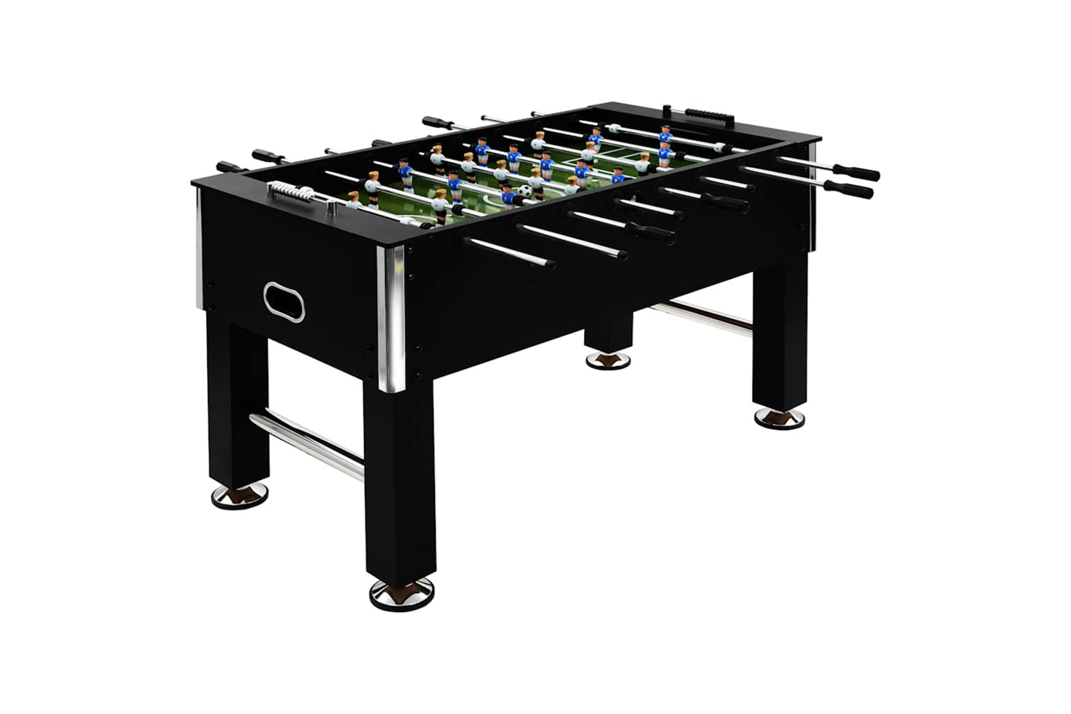 Vidaxl Football Table Steel 60 Kg 140x74.5x87.5 Cm Black