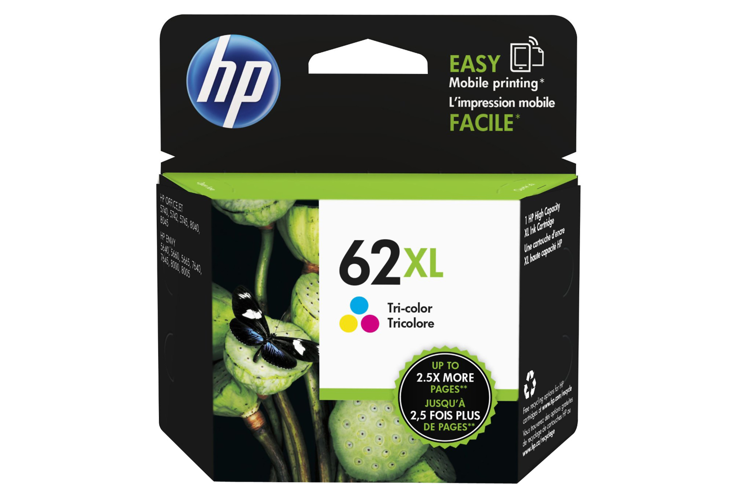 HP 62XL Tricolour Ink