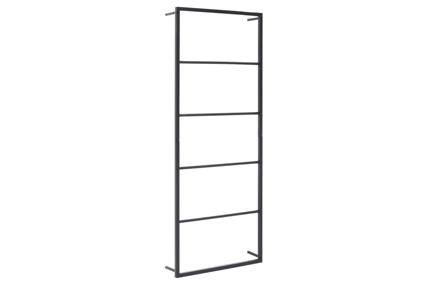 vidaXL 336118 Towel Rack Black 45x10x115cm Steel