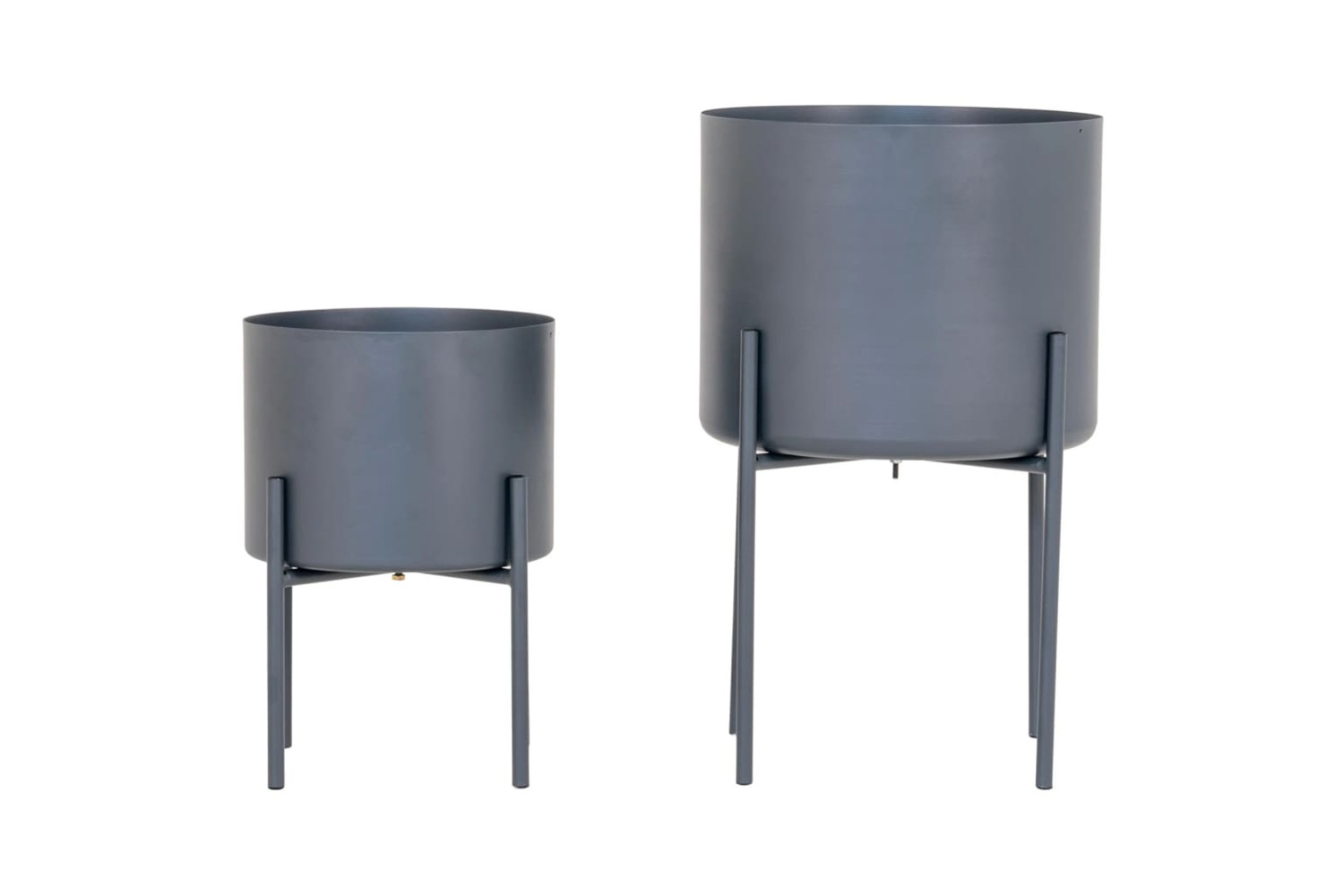 House Nordic 444269 2 Piece Flower Pots Pavia Grey