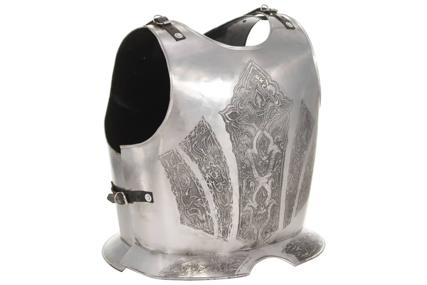 vidaXL 286219 Medieval Knight Body Armour Cuirass Replica Larp Silver Steel