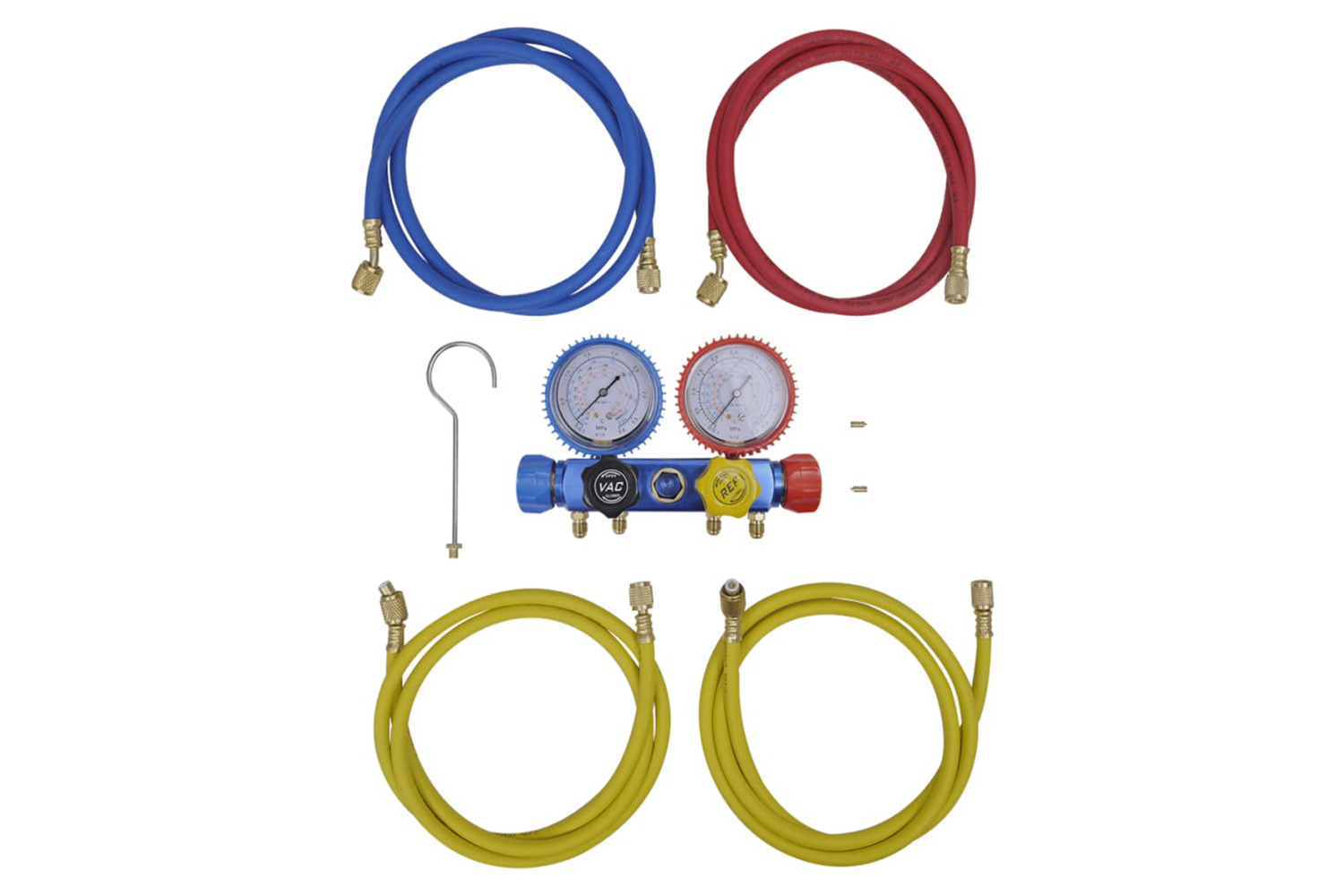 vidaXL 141654 4-way Manifold Gauge Set For Air Conditioning
