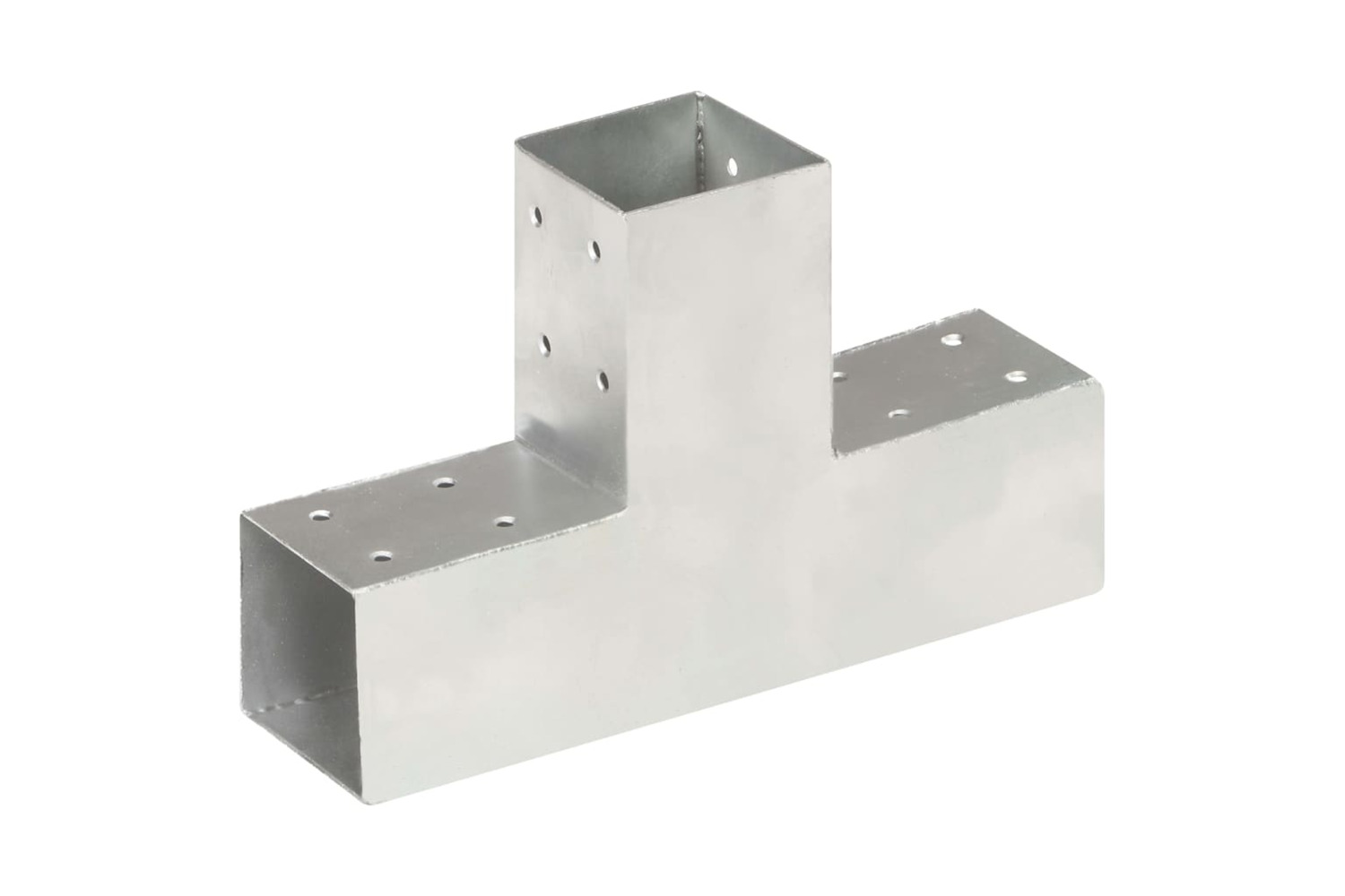 vidaXL 145455 Post Connector T Shape Galvanised Metal 71x71mm
