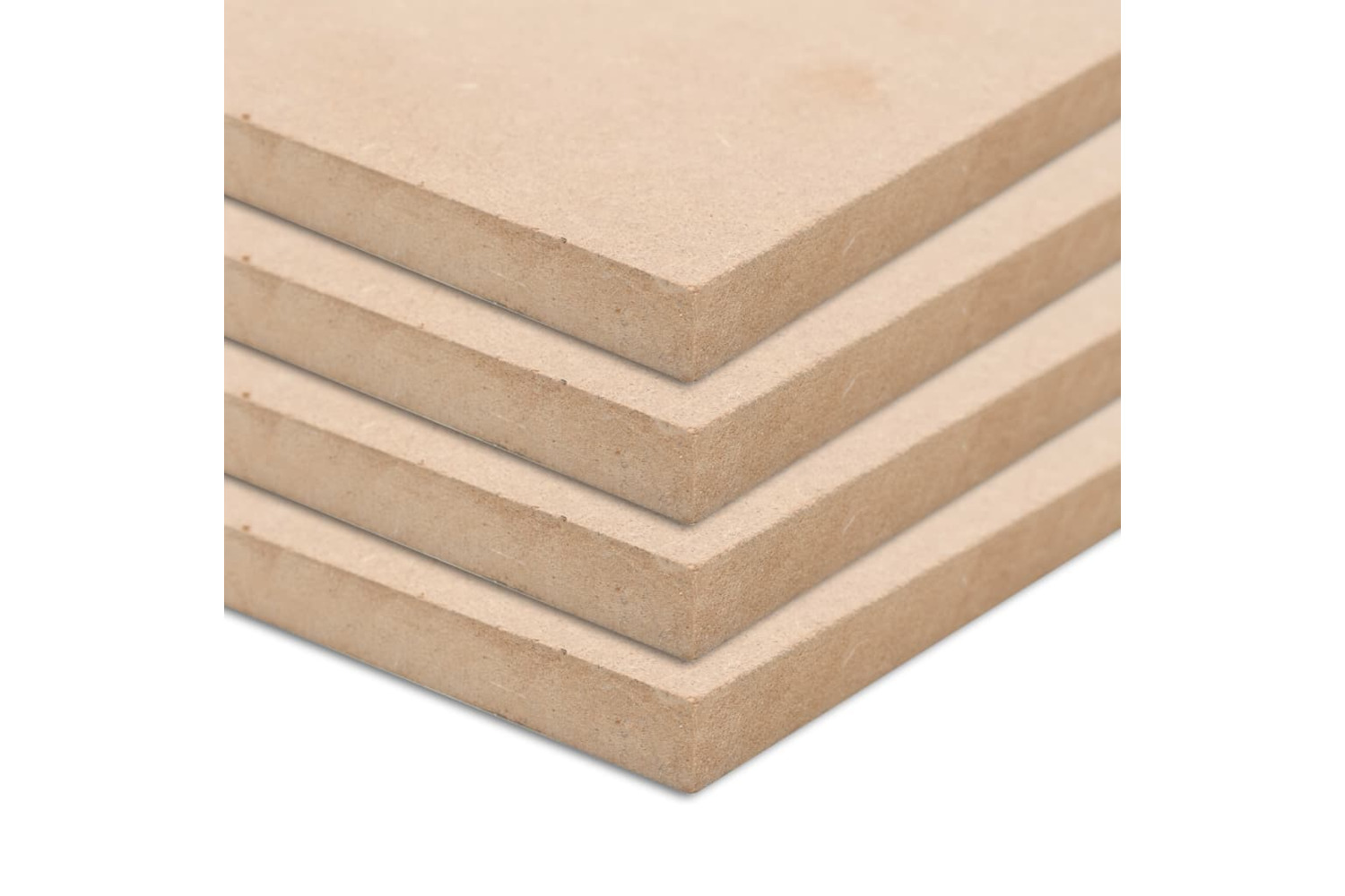 vidaXL 143397 4 Pcs Mdf Sheets Square 60x60cm 25mm