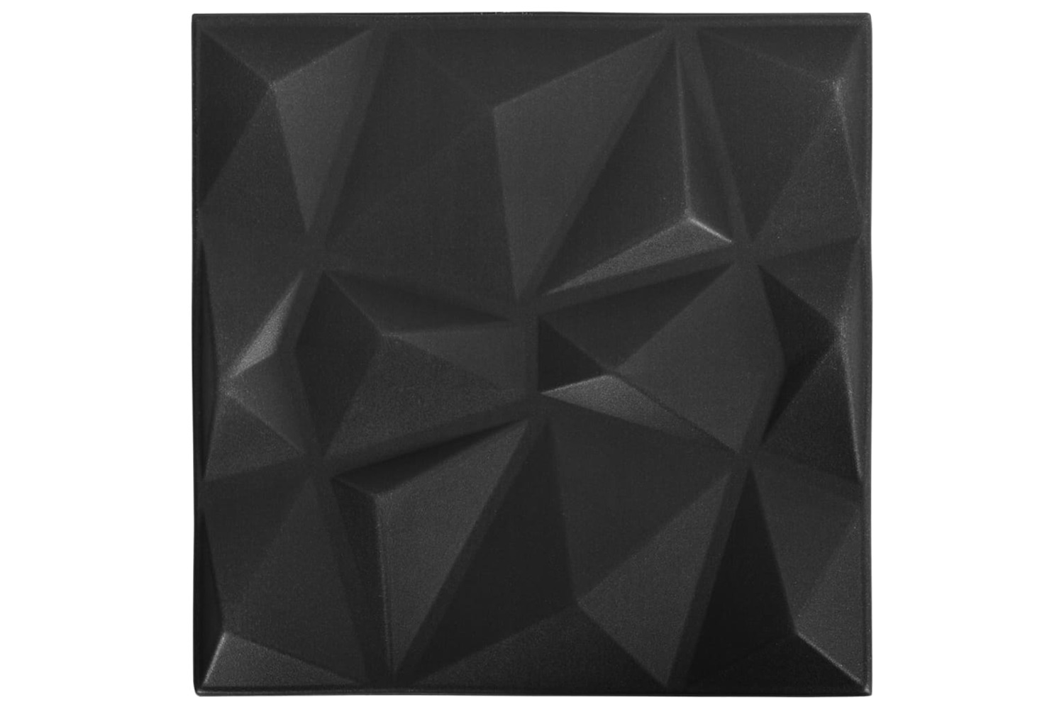 Vidaxl 3d Wall Panels 24 Pcs 50x50 Cm Diamond Black 6 M²