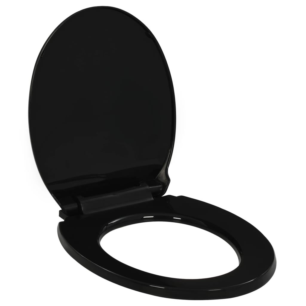 vidaXL 145021 Soft-close Toilet Seat With Quick-release Design Black
