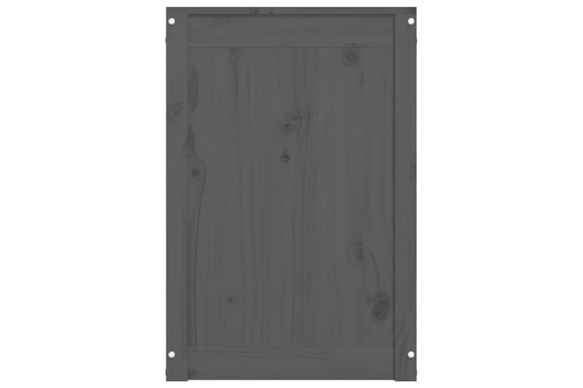 Vidaxl 823571 Laundry Box Grey 88.5x44x66 Cm Solid Wood Pine