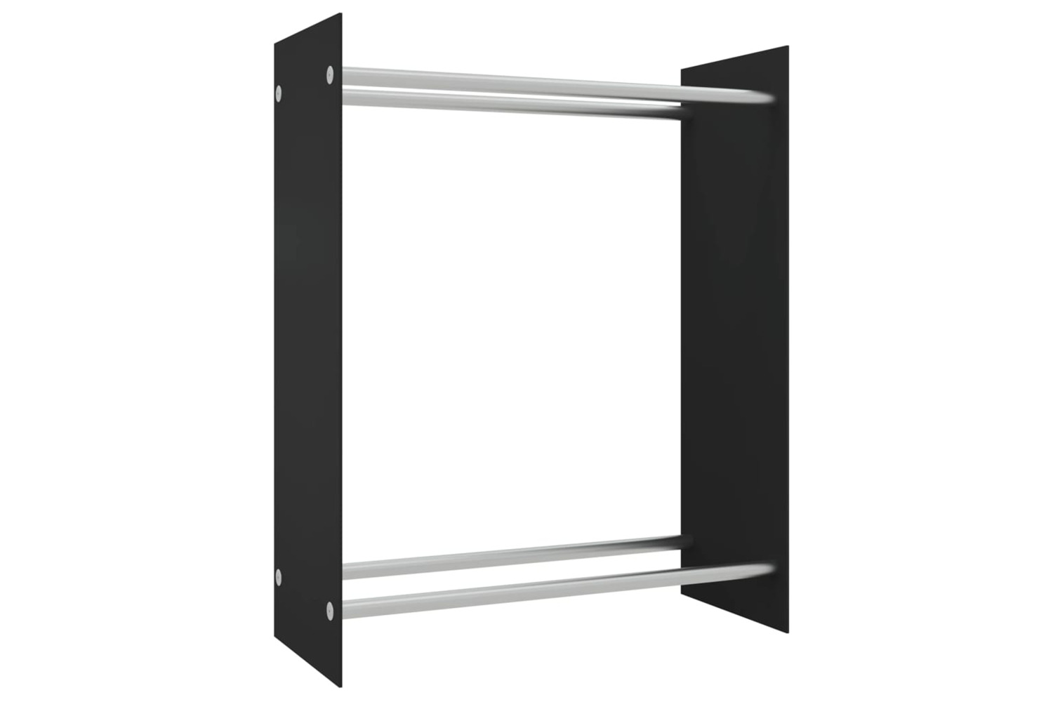 vidaXL 327470 Firewood Rack Black 80x35x100cm Tempered Glass