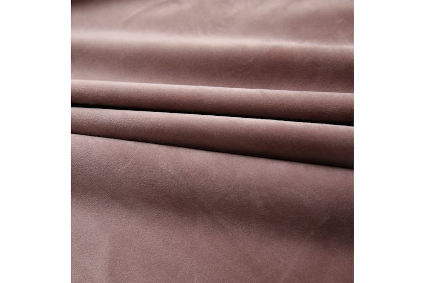 Vidaxl 134525 Blackout Curtains 2pcs With Hooks Velvet Antique Pink 140x225cm