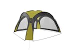 Vidaxl 92237 Party Tent With Led And 4 Sidewalls 3.6x3.6x2.3 M Green