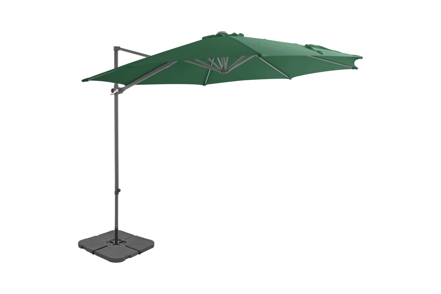 vidaXL 276340 Outdoor Umbrella With Portable Base Green