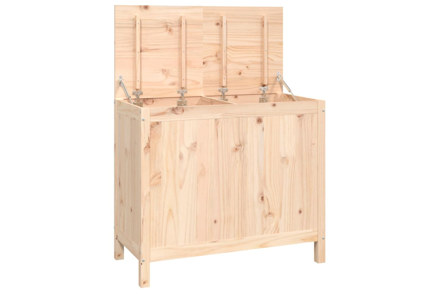 vidaXL 823579 Laundry Box 88.5x44x76cm Solid Wood Pine