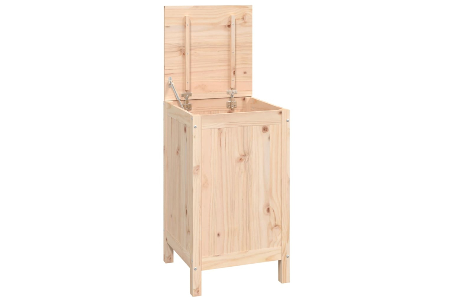vidaXL 823574 Laundry Box 44x44x76cm Solid Wood Pine