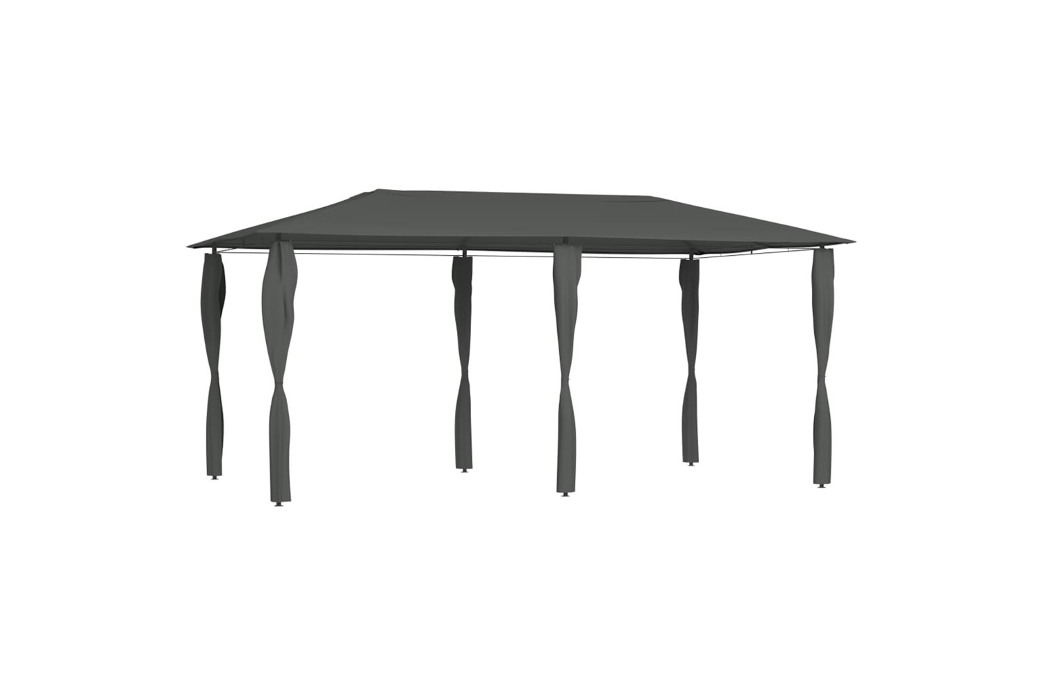 Vidaxl Gazebo With Post Covers 2.98x5.3x2.59 M Anthracite 160 G/m²