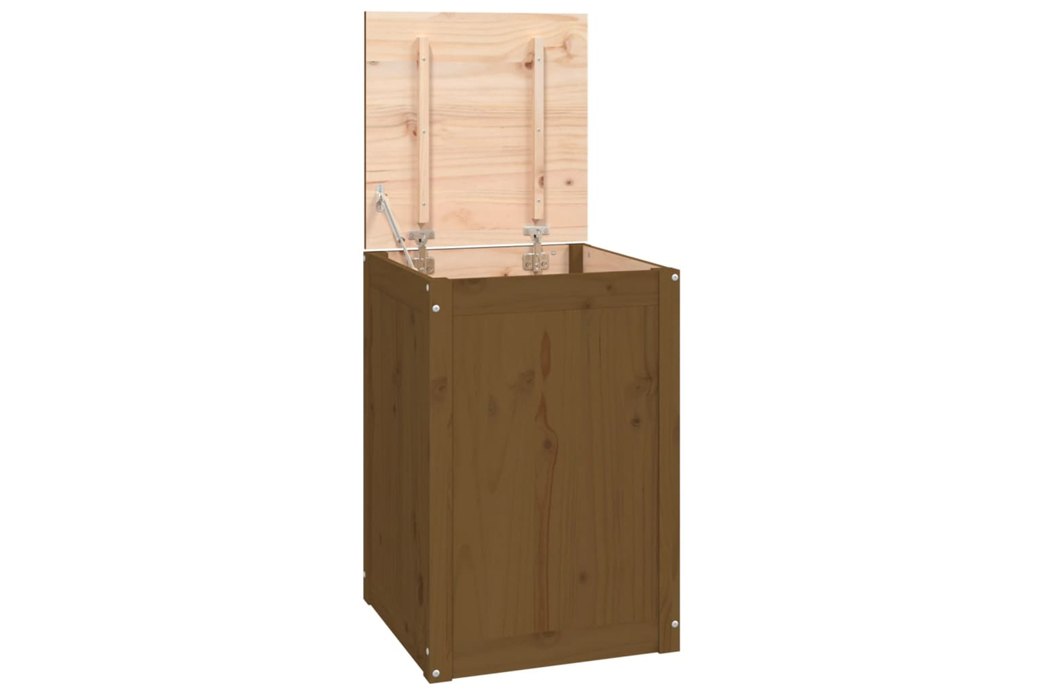 vidaXL 823567 Laundry Box Honey Brown 44x44x66cm Solid Wood Pine