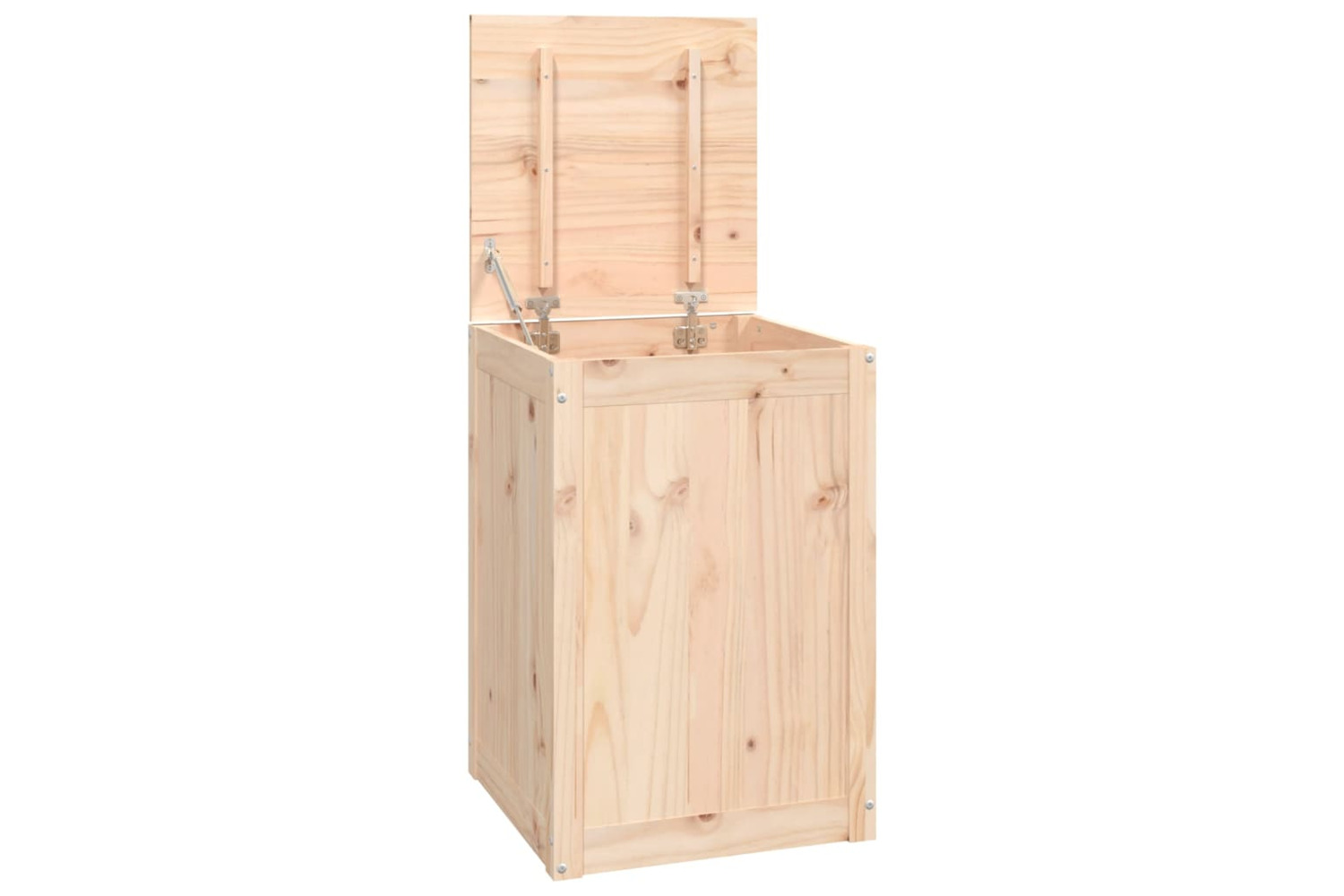 vidaXL 823564 Laundry Box 44x44x66cm Solid Wood Pine