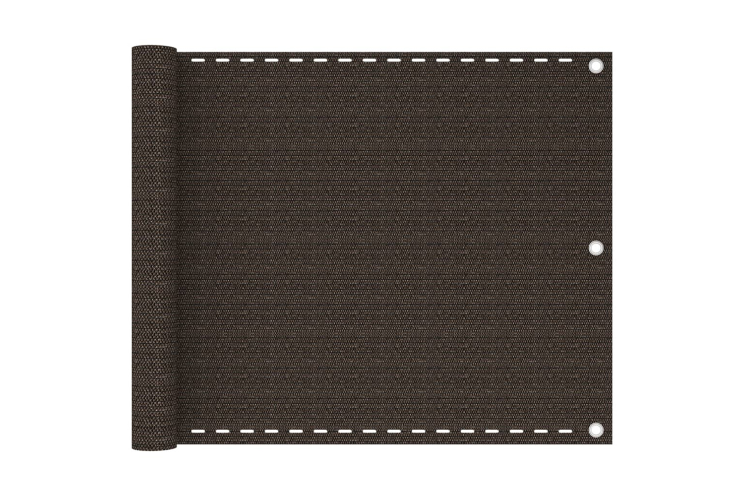 vidaXL 311042 Balcony Screen Brown 75x500cm Hdpe